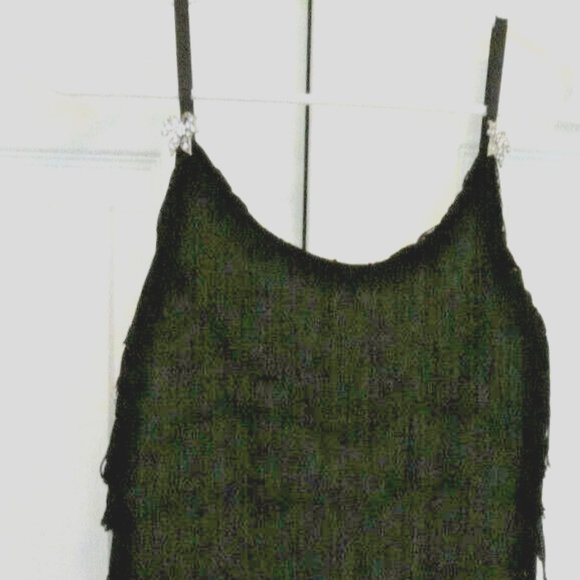Black Flapper Dress, 1920 Fringe Halloween New Years Eve Cocktail Party Women S - Picture 5 of 16